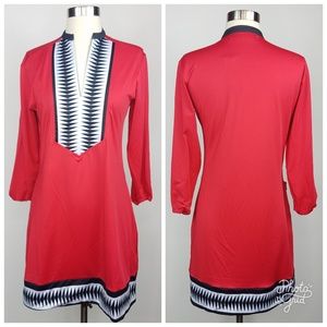 NWT Tracy Negoshian Linda Dress Red & Black